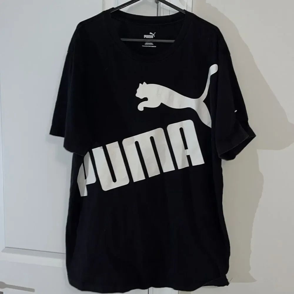 Puma Black White BIG Cat Jaguar Tennis Pickleball Gym work out Cotton T shirt XL